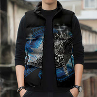 Maori Matariki Te Araroa Paikea Starry Sleeveless Puffer Jacket Tangaroa Whakatauki LT7 - Polynesian Pride