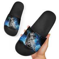 Maori Matariki Te Araroa Paikea Starry Slide Sandals Tangaroa Whakatauki LT7 - Polynesian Pride