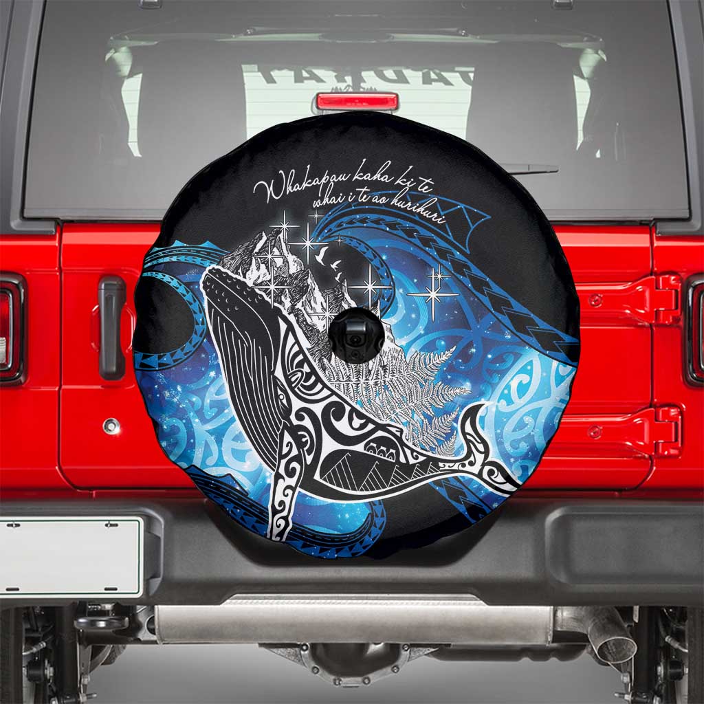 Maori Matariki Te Araroa Paikea Starry Spare Tire Cover Tangaroa Whakatauki