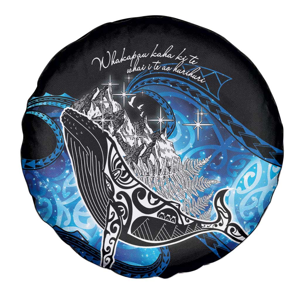 Maori Matariki Te Araroa Paikea Starry Spare Tire Cover Tangaroa Whakatauki