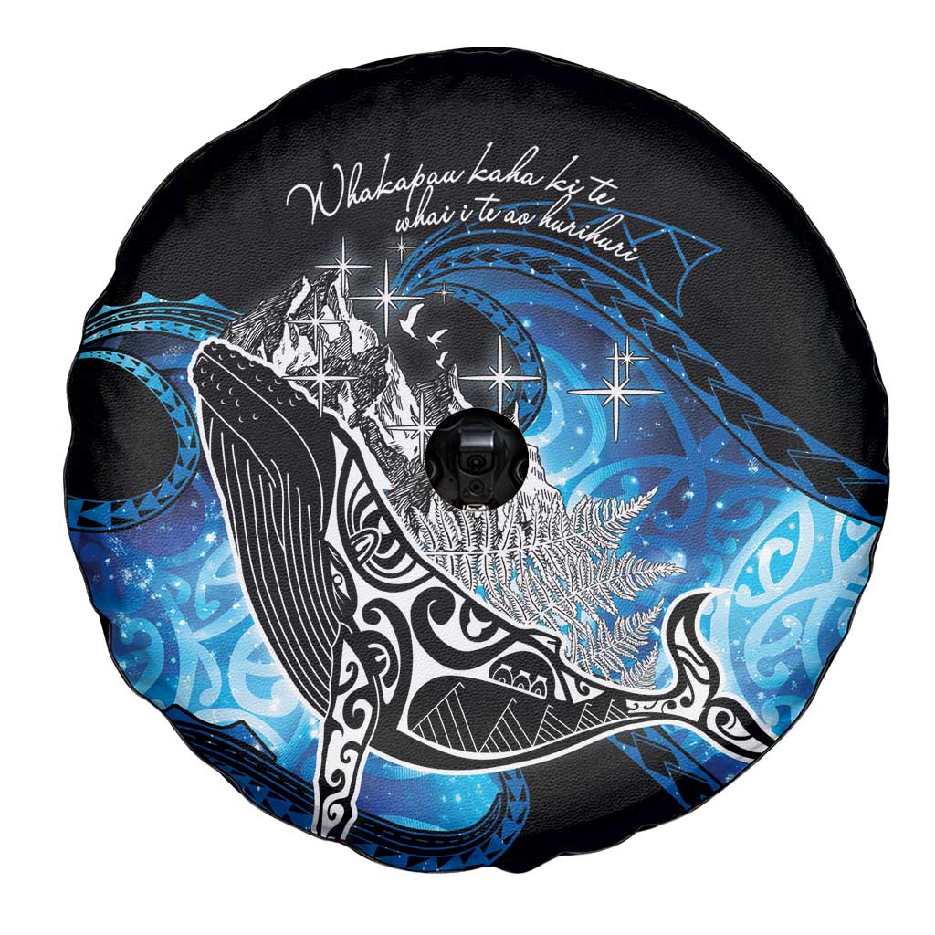 Maori Matariki Te Araroa Paikea Starry Spare Tire Cover Tangaroa Whakatauki