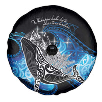 Maori Matariki Te Araroa Paikea Starry Spare Tire Cover Tangaroa Whakatauki