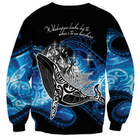Maori Matariki Te Araroa Paikea Starry Sweatshirt Tangaroa Whakatauki LT7 - Polynesian Pride