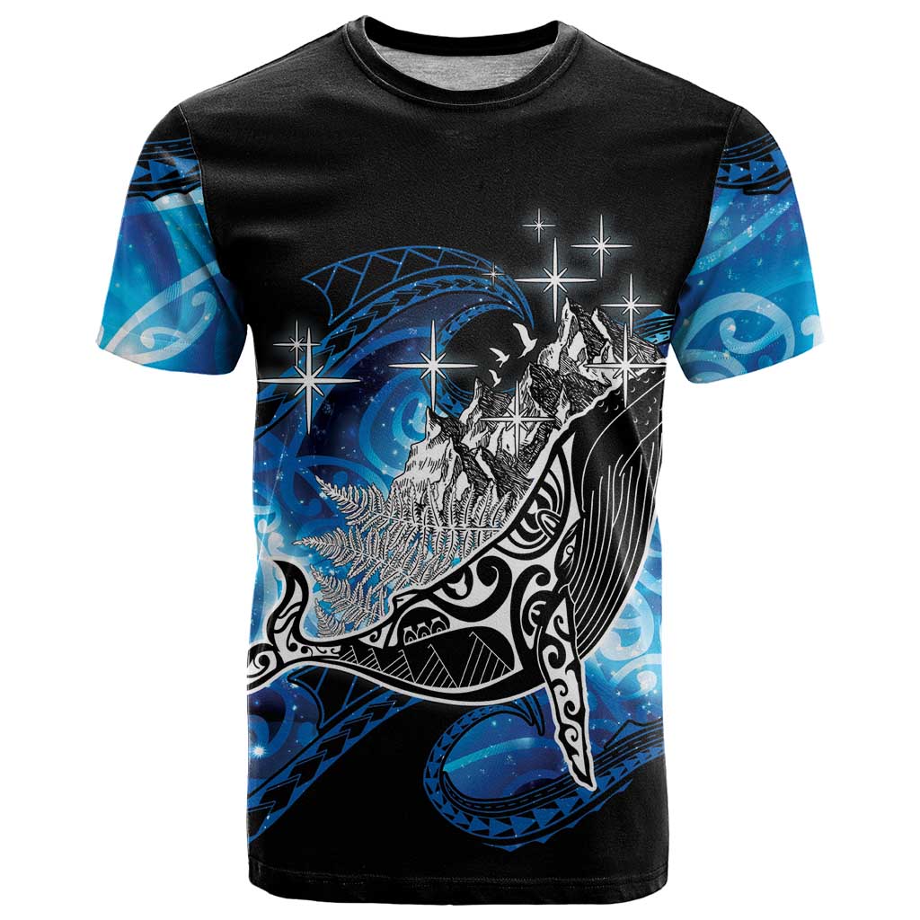 Maori Matariki Te Araroa Paikea Starry T Shirt Tangaroa Whakatauki LT7 Black - Polynesian Pride