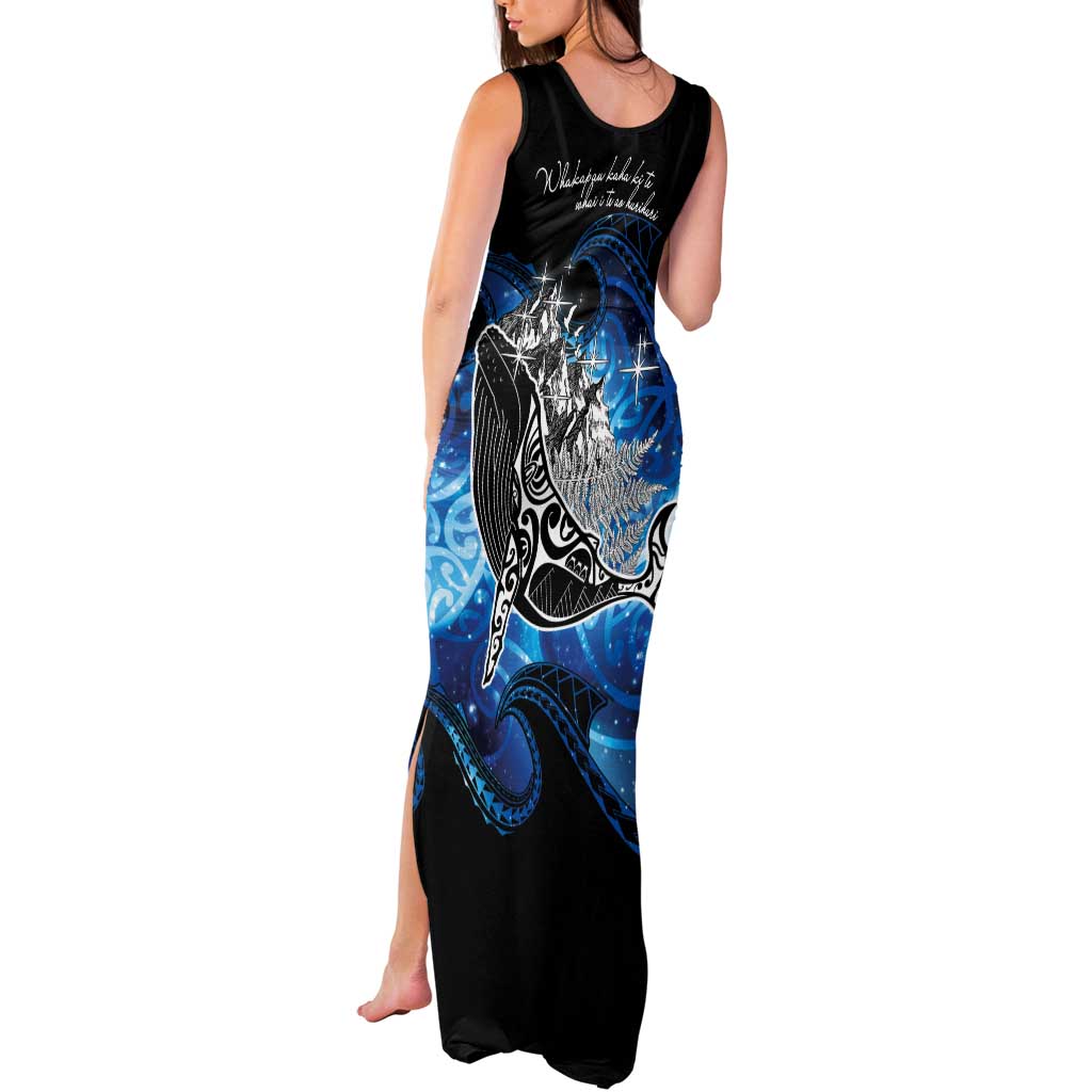 Maori Matariki Te Araroa Paikea Starry Tank Maxi Dress Tangaroa Whakatauki LT7 - Polynesian Pride