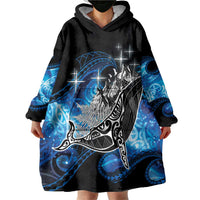 Maori Matariki Te Araroa Paikea Starry Wearable Blanket Hoodie Tangaroa Whakatauki LT7 - Polynesian Pride