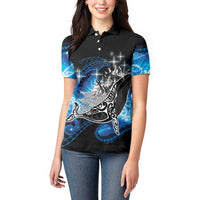 Maori Matariki Te Araroa Paikea Starry Women Polo Shirt Tangaroa Whakatauki LT7 - Polynesian Pride