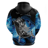 Maori Matariki Te Araroa Paikea Starry Zip Hoodie Tangaroa Whakatauki LT7 - Polynesian Pride