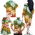 Kanaka Maoli Hawaii Flag Day Family Matching Off The Shoulder Long Sleeve Dress and Hawaiian Shirt Vibrant Frangipani