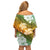 Kanaka Maoli Hawaii Flag Day Family Matching Off Shoulder Short Dress and Hawaiian Shirt Vibrant Frangipani