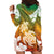 Kanaka Maoli Hawaii Flag Day Hoodie Dress Vibrant Frangipani