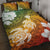 Kanaka Maoli Hawaii Flag Day Quilt Bed Set Vibrant Frangipani