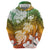 Kanaka Maoli Hawaii Flag Day Zip Hoodie Vibrant Frangipani