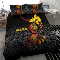 Personalized Papua New Guinea Milne Bay Bedding Set Bagi Necklace Mix Lime Pot Grunge