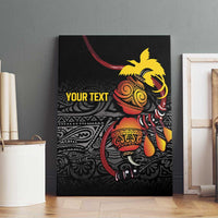 Personalized Papua New Guinea Milne Bay Canvas Wall Art Bagi Necklace Mix Lime Pot Grunge