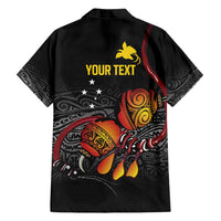 Personalized Papua New Guinea Milne Bay Family Matching Summer Maxi Dress and Hawaiian Shirt Bagi Necklace Mix Lime Pot Grunge