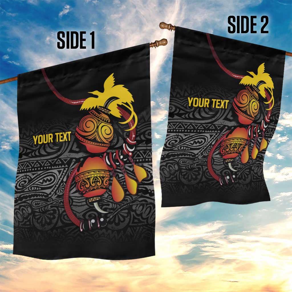 Personalized Papua New Guinea Milne Bay Garden Flag Bagi Necklace Mix Lime Pot Grunge