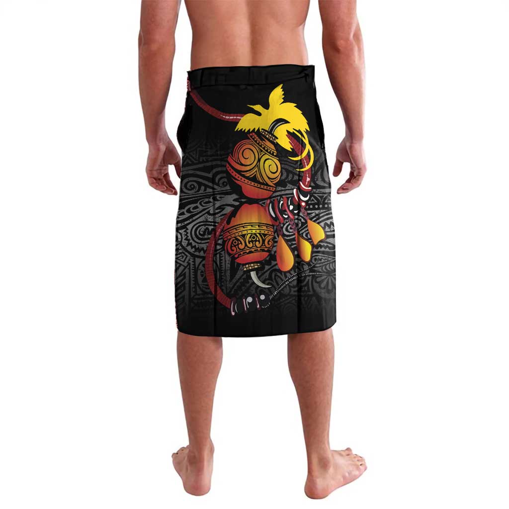 Personalized Papua New Guinea Milne Bay Lavalava Bagi Necklace Mix Lime Pot Grunge