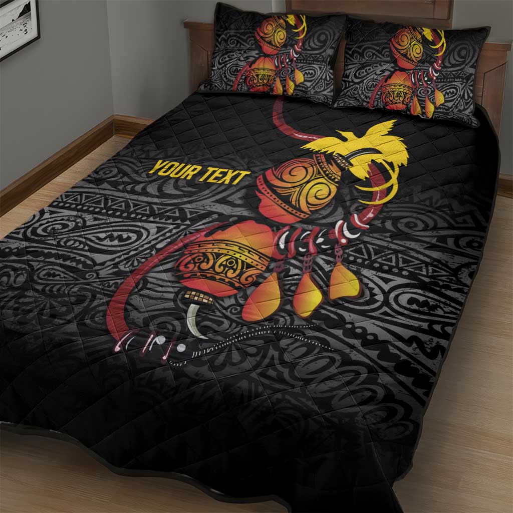 Personalized Papua New Guinea Milne Bay Quilt Bed Set Bagi Necklace Mix Lime Pot Grunge