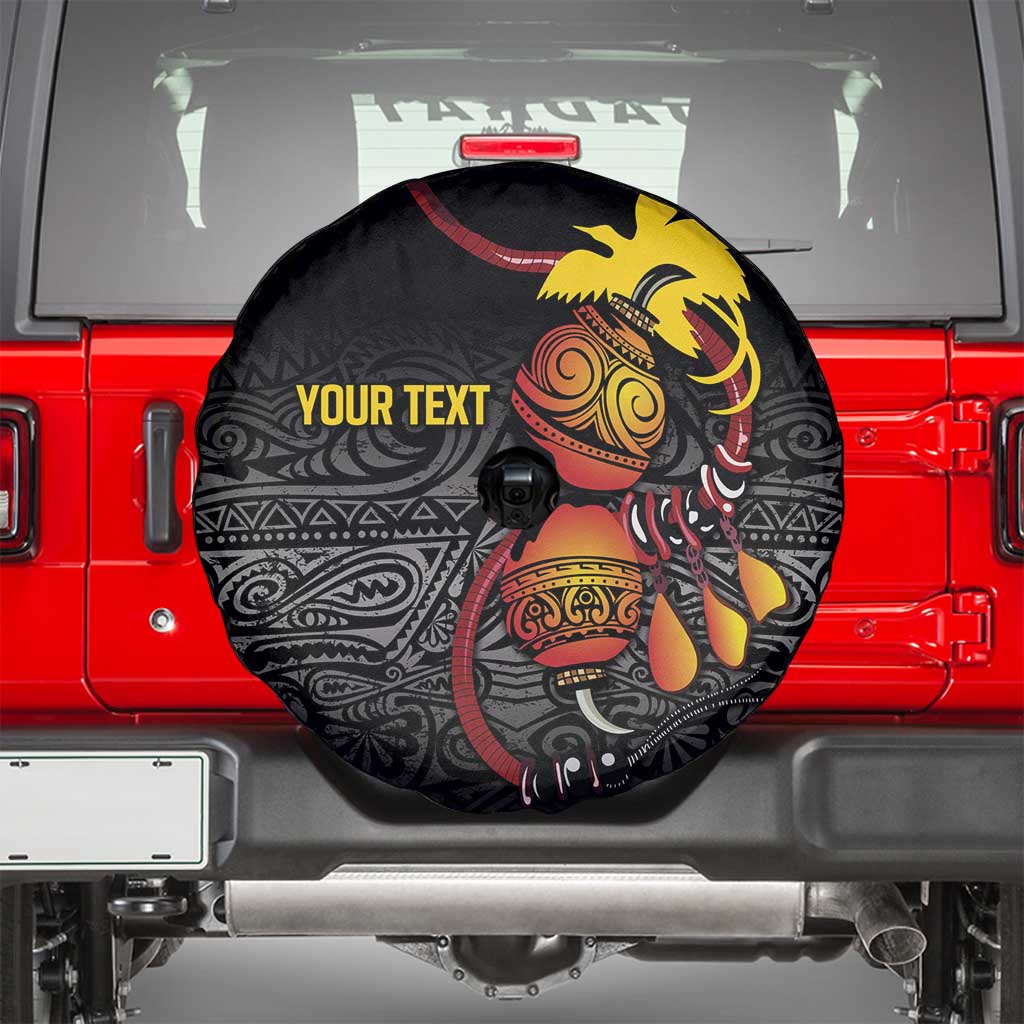 Personalized Papua New Guinea Milne Bay Spare Tire Cover Bagi Necklace Mix Lime Pot Grunge