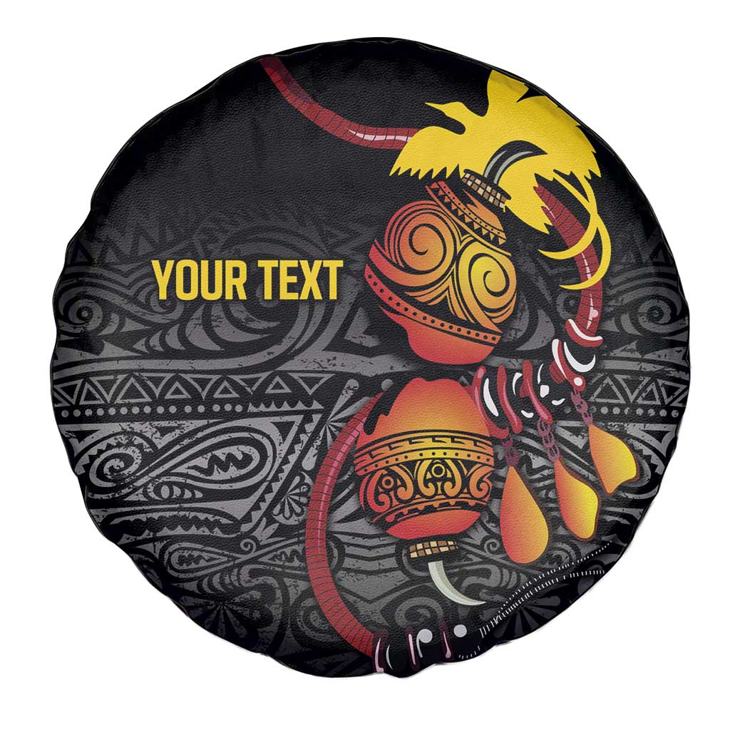 Personalized Papua New Guinea Milne Bay Spare Tire Cover Bagi Necklace Mix Lime Pot Grunge