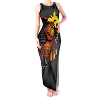 Personalized Papua New Guinea Milne Bay Tank Maxi Dress Bagi Necklace Mix Lime Pot Grunge