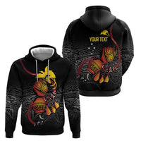 Personalized Papua New Guinea Milne Bay Zip Hoodie Bagi Necklace Mix Lime Pot Grunge