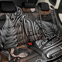Aotearoa Maori - Australia Indigenous Back Car Seat Cover Koiri Whakairo Mix Aboriginal Art - Polynesian Pride