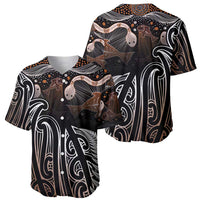 Aotearoa Maori - Australia Indigenous Baseball Jersey Koiri Whakairo Mix Aboriginal Art - Polynesian Pride