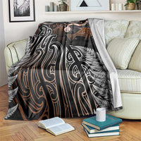Aotearoa Maori - Australia Indigenous Blanket Koiri Whakairo Mix Aboriginal Art LT7 Brown - Polynesian Pride