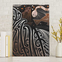 Aotearoa Maori - Australia Indigenous Canvas Wall Art Koiri Whakairo Mix Aboriginal Art LT7 Without Frame Brown - Polynesian Pride