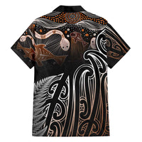 Aotearoa Maori - Australia Indigenous Family Matching Puletasi and Hawaiian Shirt Koiri Whakairo Mix Aboriginal Art - Polynesian Pride