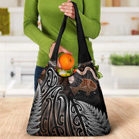 Aotearoa Maori - Australia Indigenous Grocery Bag Koiri Whakairo Mix Aboriginal Art LT7 - Polynesian Pride