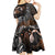Aotearoa Maori - Australia Indigenous Kid Short Sleeve Dress Koiri Whakairo Mix Aboriginal Art - Polynesian Pride