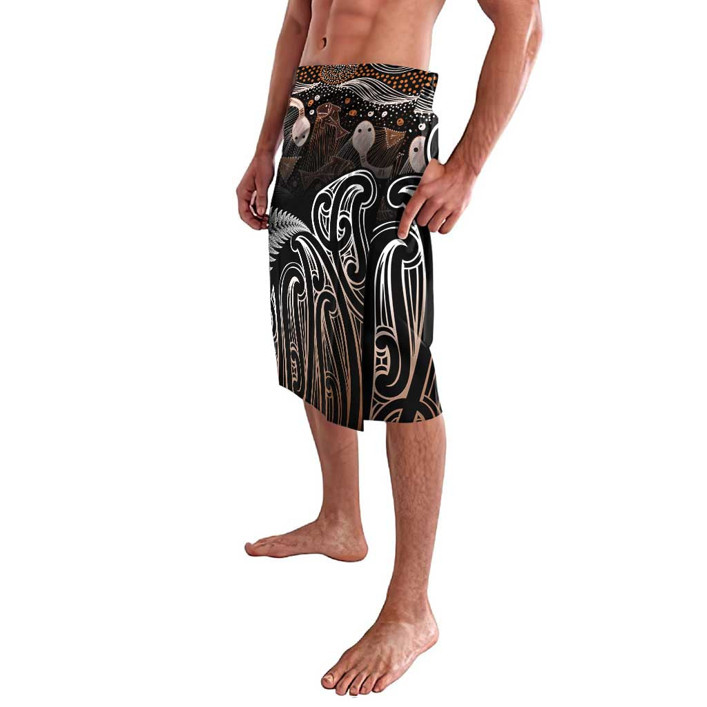 Aotearoa Maori - Australia Indigenous Lavalava Koiri Whakairo Mix Aboriginal Art - Polynesian Pride