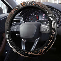 Aotearoa Maori - Australia Indigenous Steering Wheel Cover Koiri Whakairo Mix Aboriginal Art LT7 - Polynesian Pride