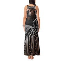 Aotearoa Maori - Australia Indigenous Tank Maxi Dress Koiri Whakairo Mix Aboriginal Art LT7 - Polynesian Pride