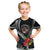 Personalised Polynesian Dog Kid T Shirt Rottweiler With Polynesia Pattern Curve Style LT7 Black - Polynesian Pride