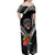 Personalised Polynesian Dog Off Shoulder Maxi Dress Rottweiler With Polynesia Pattern Curve Style LT7 - Polynesian Pride