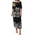 Personalised Polynesian Puletasi With Yorkshire Terrier Floral Style LT7 Long Dress Black - Polynesian Pride