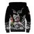 Personalised Polynesian Sherpa Hoodie With Yorkshire Terrier Floral Style LT7 - Polynesian Pride