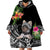 Personalised Polynesian Wearable Blanket Hoodie With Yorkshire Terrier Floral Style LT7 - Polynesian Pride