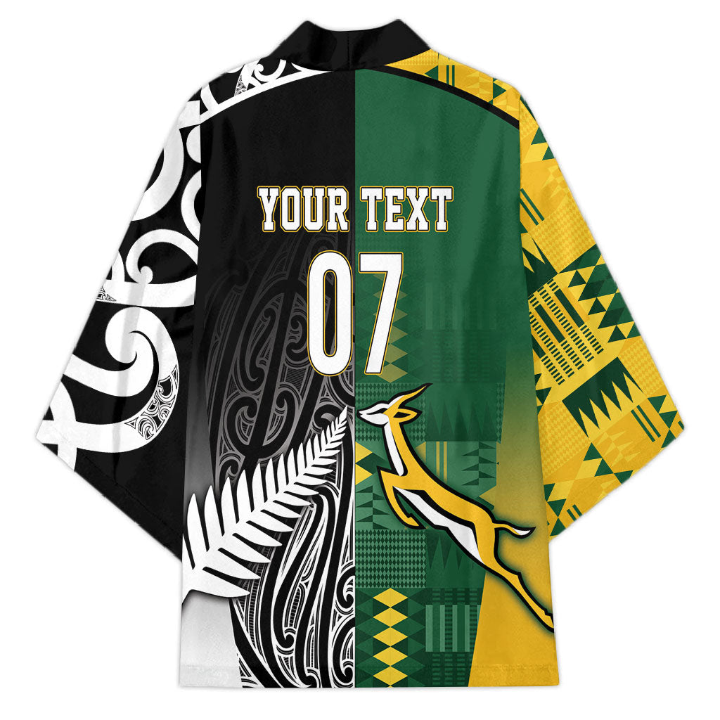 Custom Rugby South Africa New Zealand Greatest Rivals Kimono Tribal Motifs LT7 - Polynesian Pride