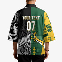 Custom Rugby South Africa New Zealand Greatest Rivals Kimono Tribal Motifs LT7 - Polynesian Pride