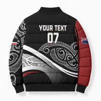 Aotearoa Maori Rugby Custom Bomber Puffer Jacket Kapa O Pango LT7 - Polynesian Pride
