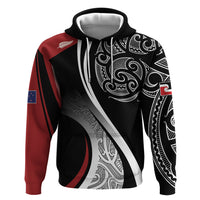 Aotearoa Maori Rugby Custom Hoodie Kapa O Pango LT7 Pullover Hoodie Black - Polynesian Pride