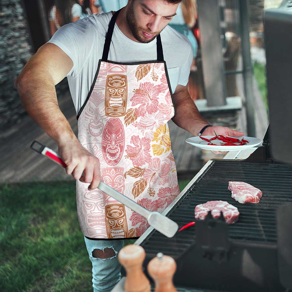 Christmas Aloha Hawaii Tiki Apron Hibiscus Spring Colors - Polynesian Pride