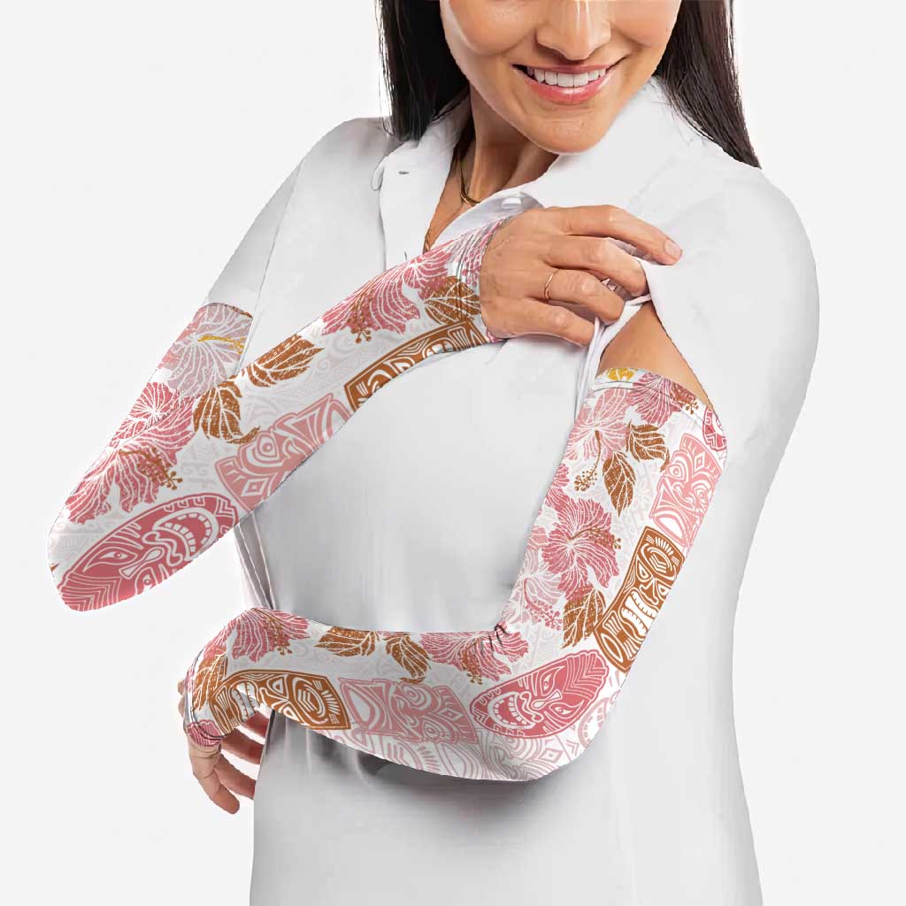 Christmas Aloha Hawaii Tiki Arm Sleeves Hibiscus Spring Colors - Polynesian Pride