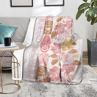 Christmas Aloha Hawaii Tiki Blanket Hibiscus Spring Colors - Polynesian Pride