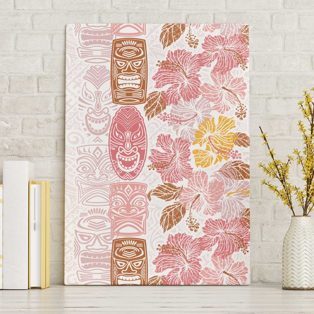 Christmas Aloha Hawaii Tiki Canvas Wall Art Hibiscus Spring Colors - Polynesian Pride